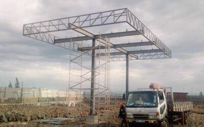 Steel works